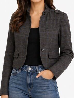 American Eagle Wool Tweed Crop Jacket SMALL